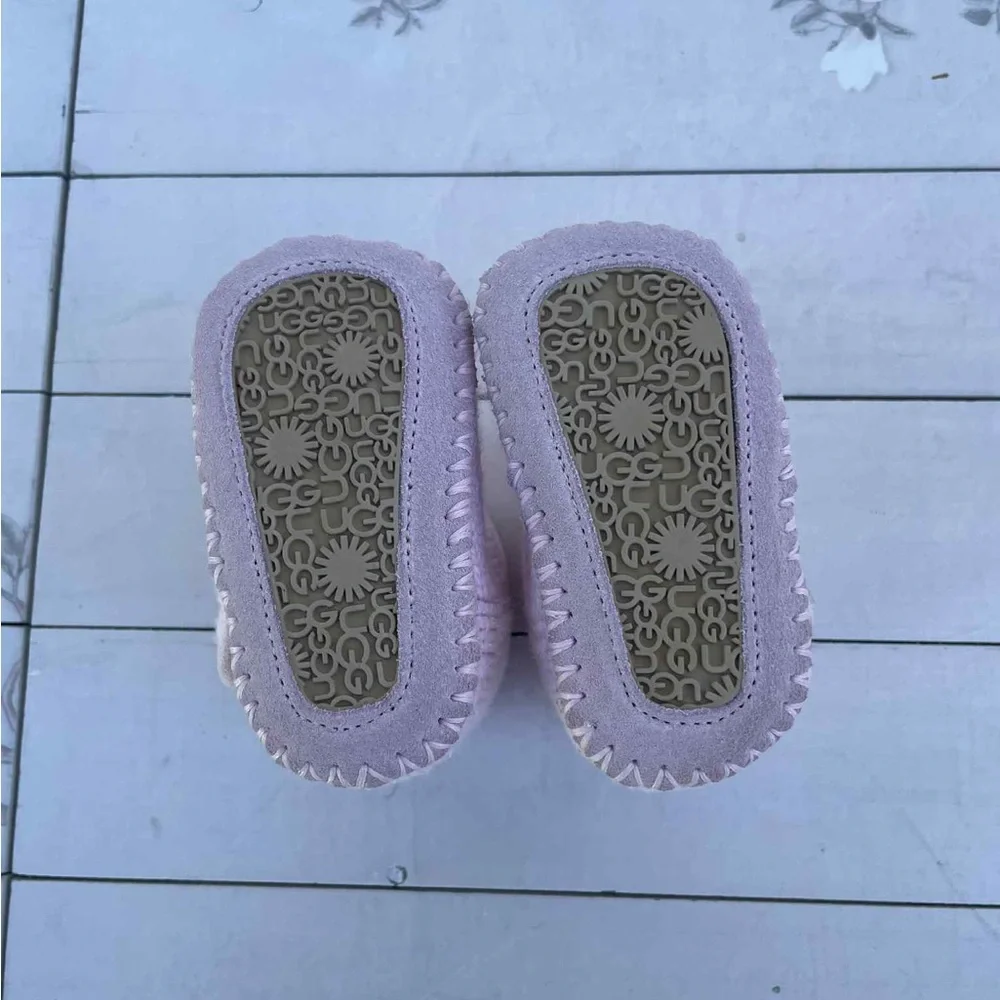 UGG Light Pink Knit Baby Booties